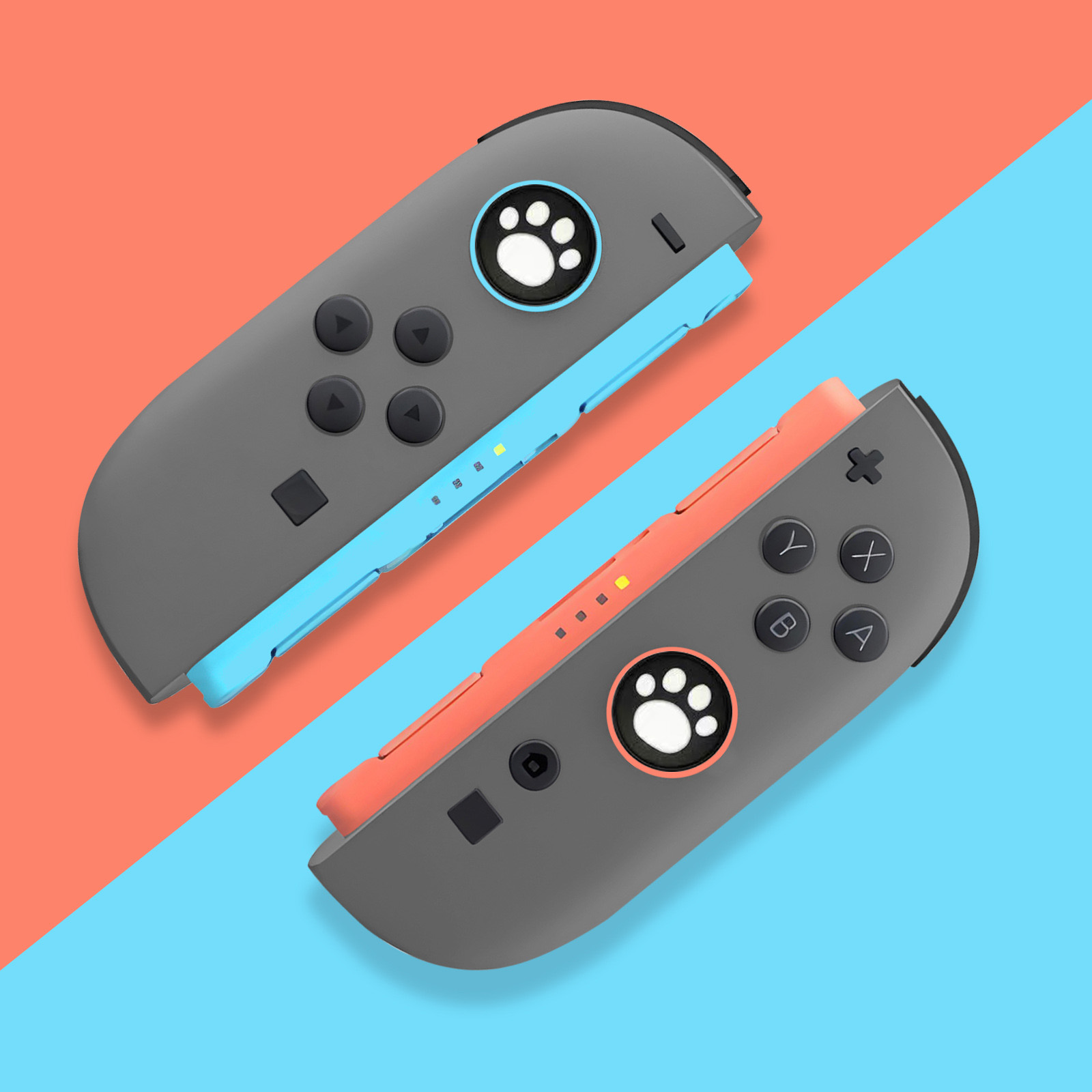 Gaming Kit Accessories Nintendo Switch - Couvercles de poignée en Silicone chat