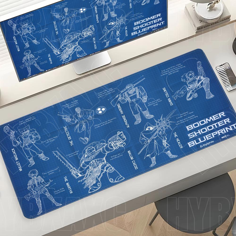 Gaming Accessories Drawing - Grand tapis de souris noir pour