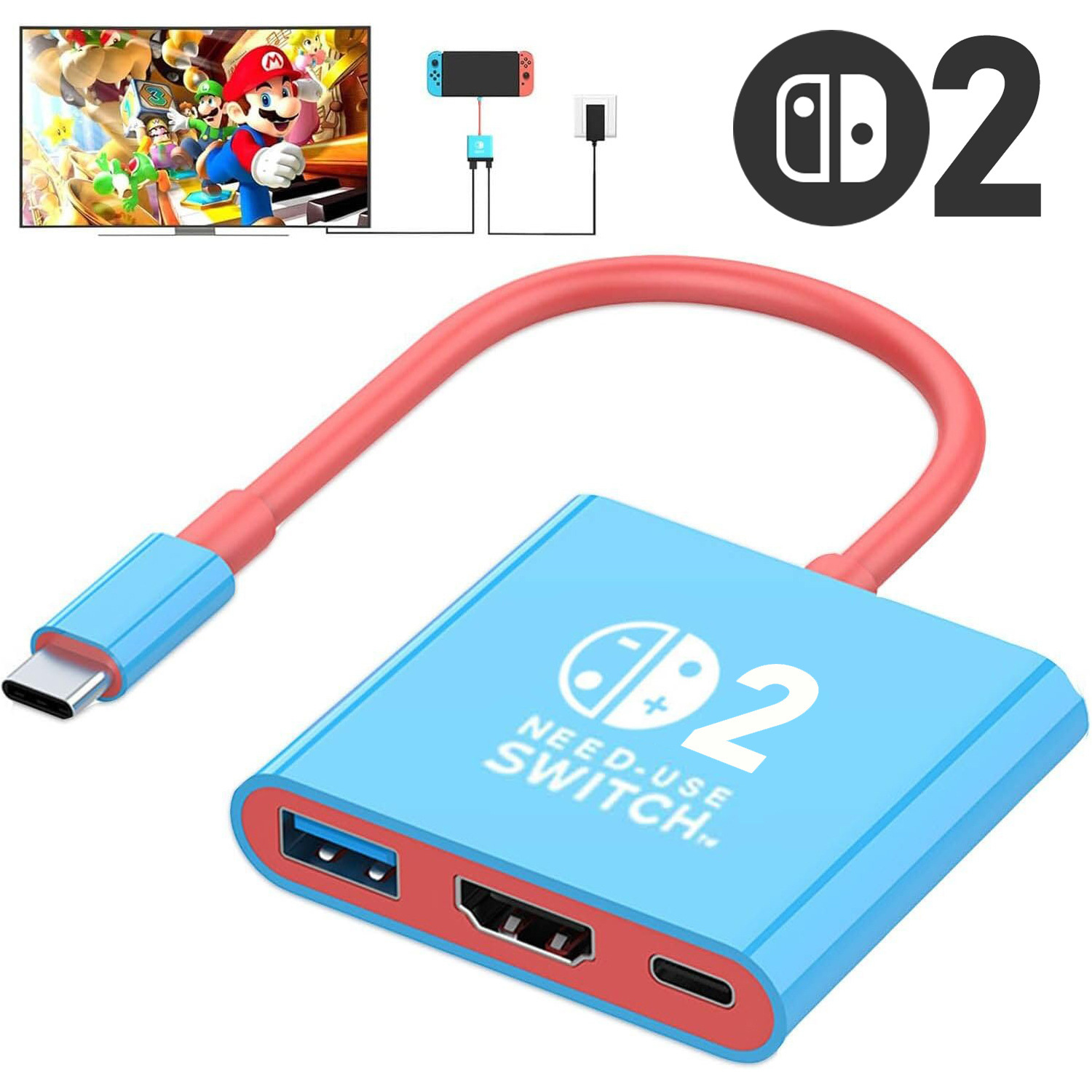 Gaming Kit Accessories Nintendo Switch - Pour Switch2 Type C Station d'accueil