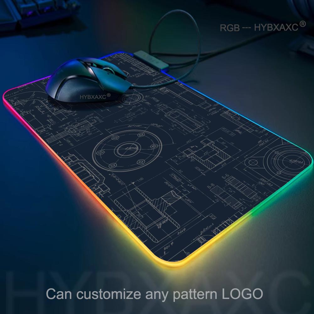 Gaming Accessories Drawing - Tapis de souris RGB pour dessin