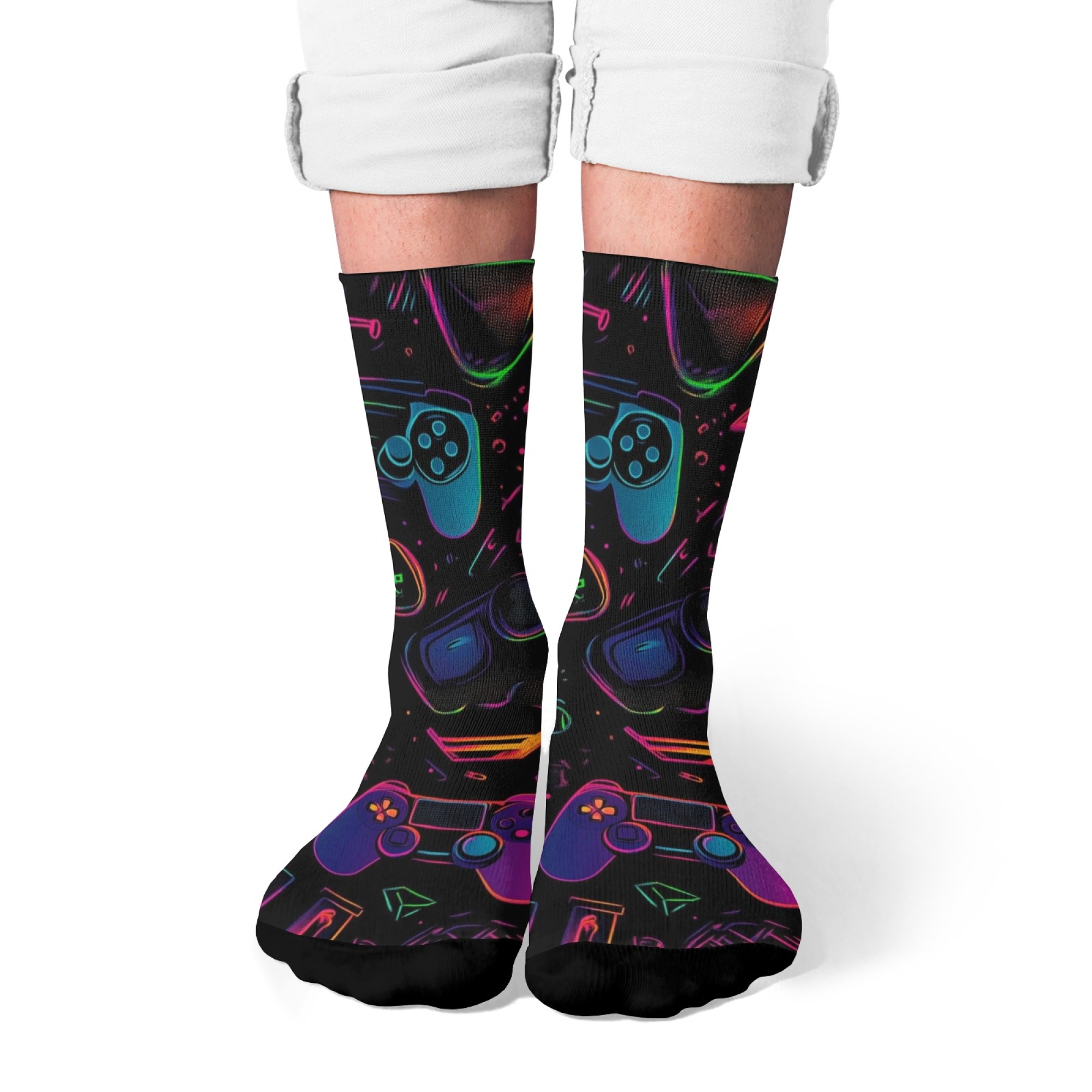 Chaussettes antidérapantes mi- - Youtube Gaming Accessories avis et prix