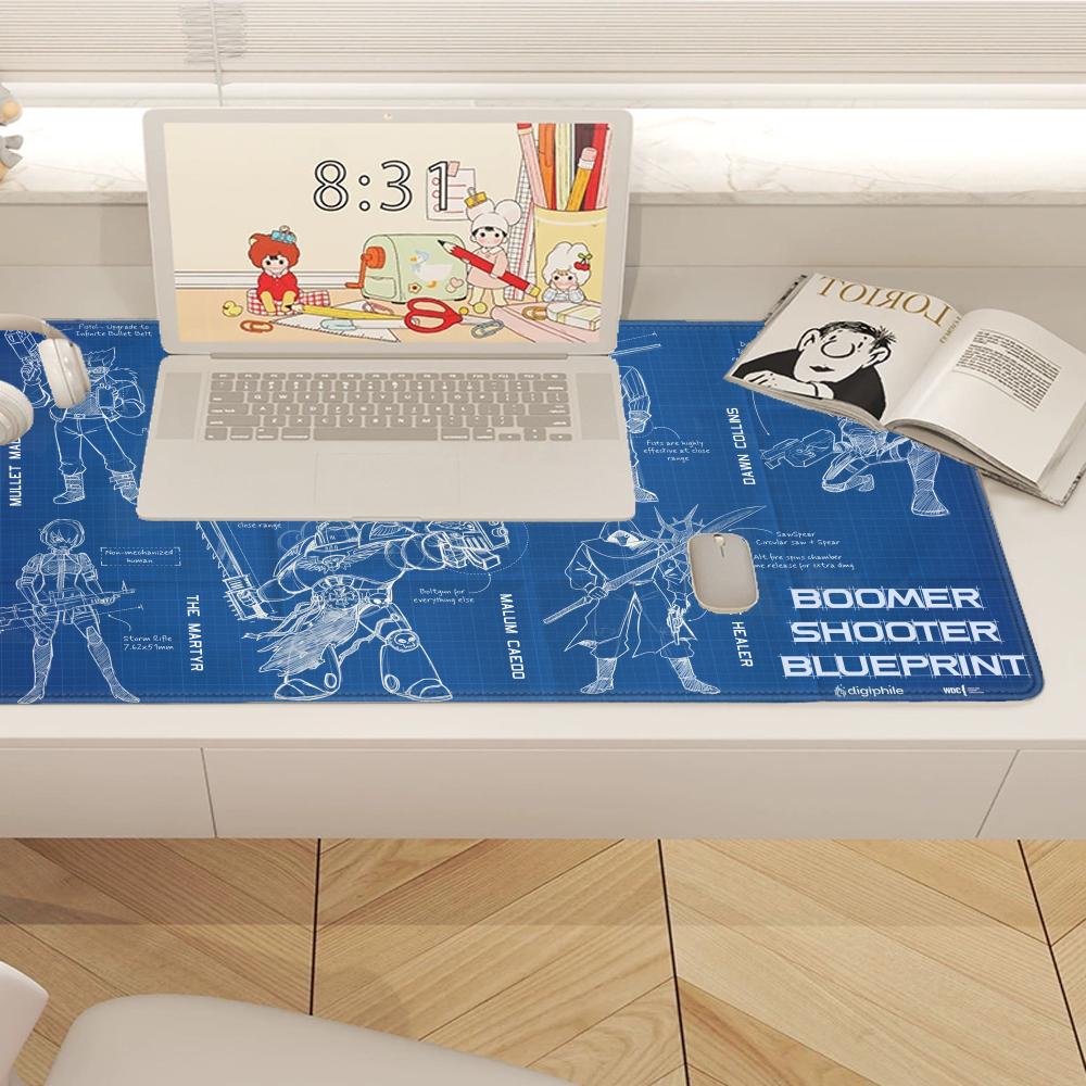 Grand tapis de souris noir pou - Gaming Accessories Drawing avis et prix