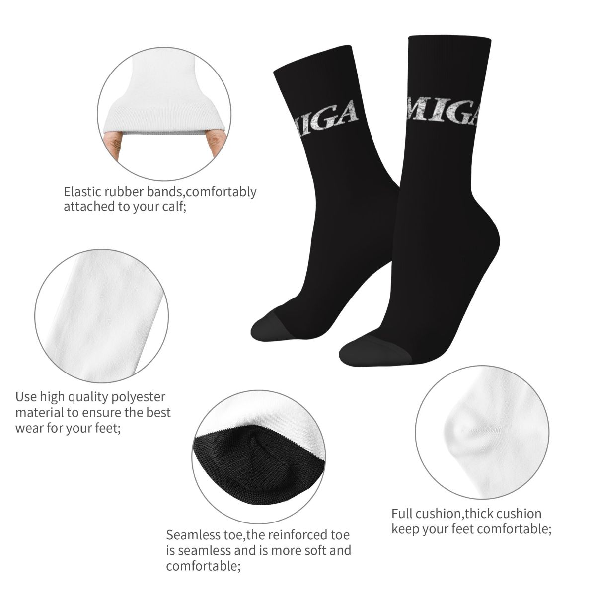 Amiga – chaussettes de jeu Har - Youtube Gaming Accessories avis et prix