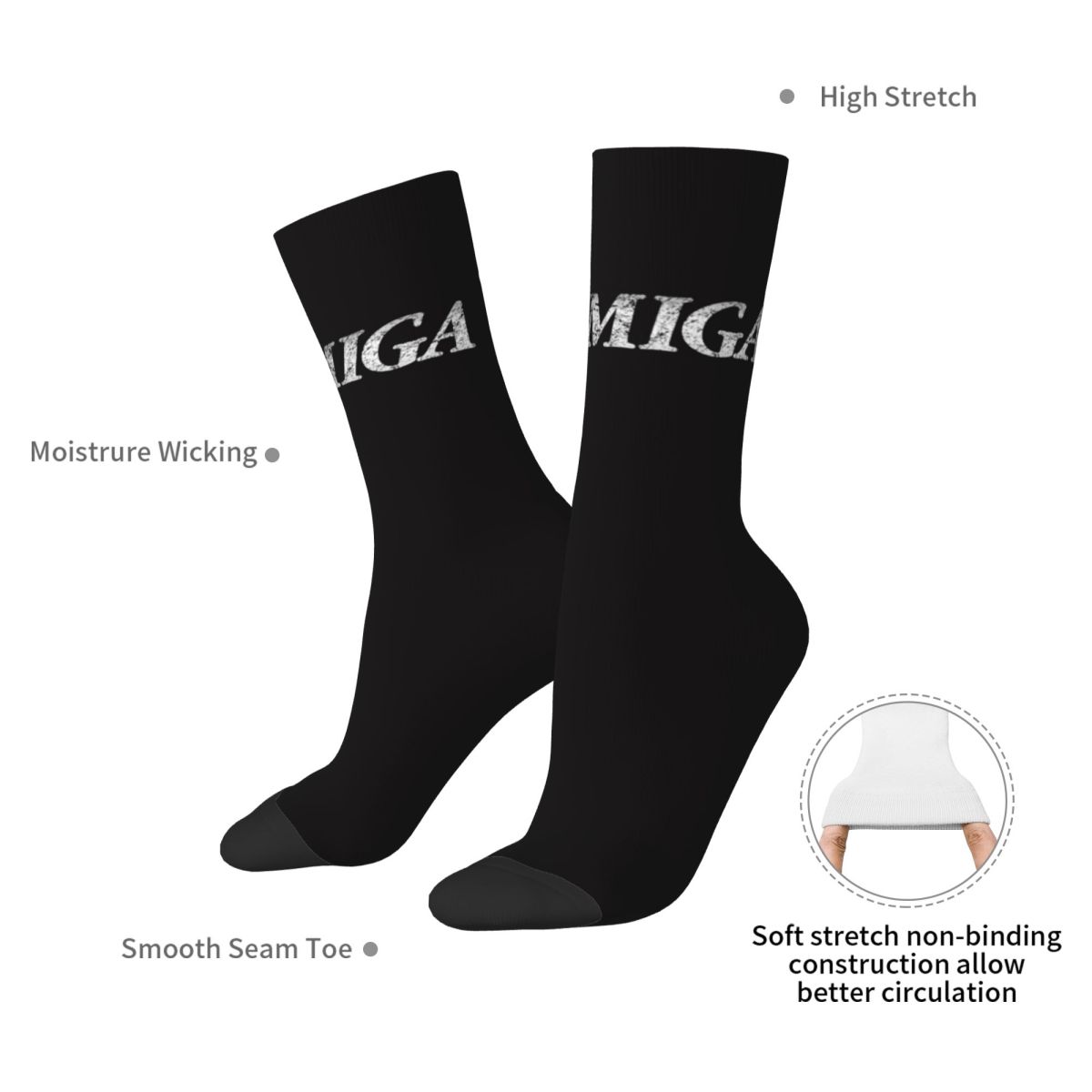 Amiga – chaussettes de jeu Har - Youtube Gaming Accessories avis et prix