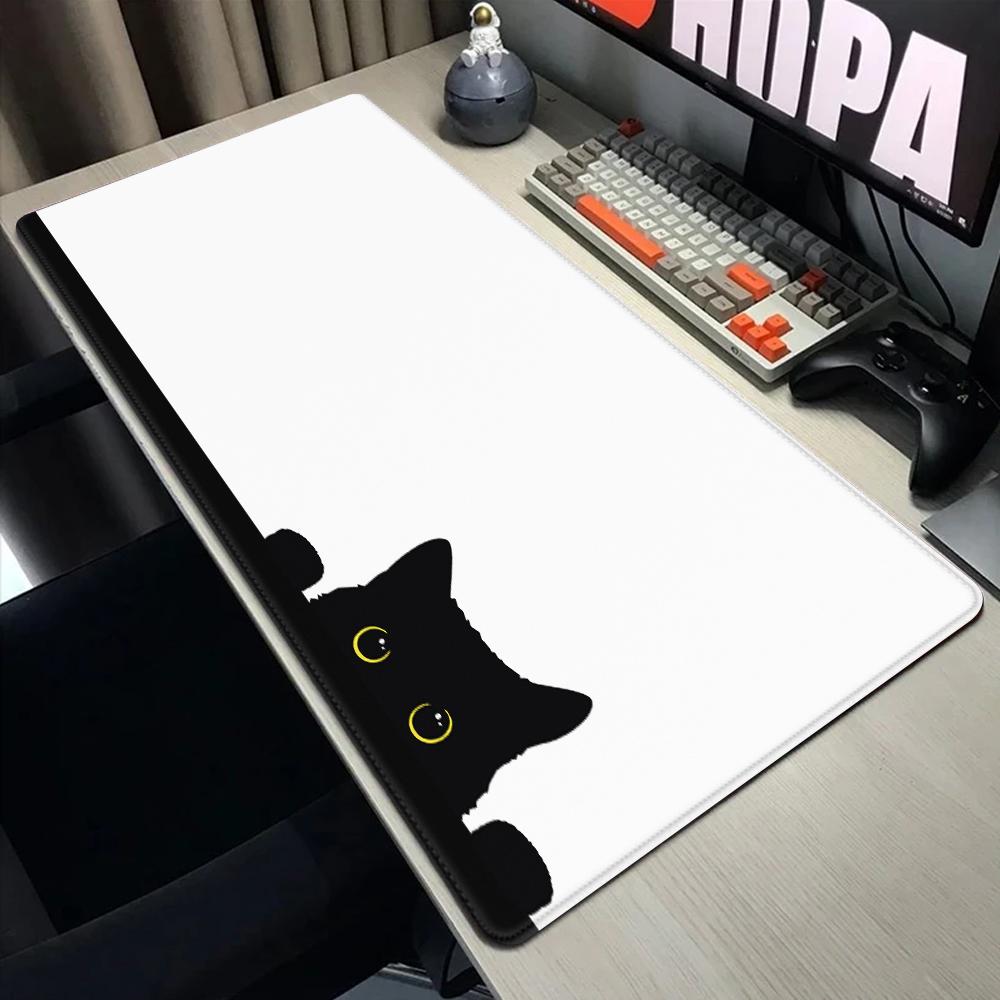 Tapis de souris chat noir drôl - Gaming Accessories Companies avis et prix