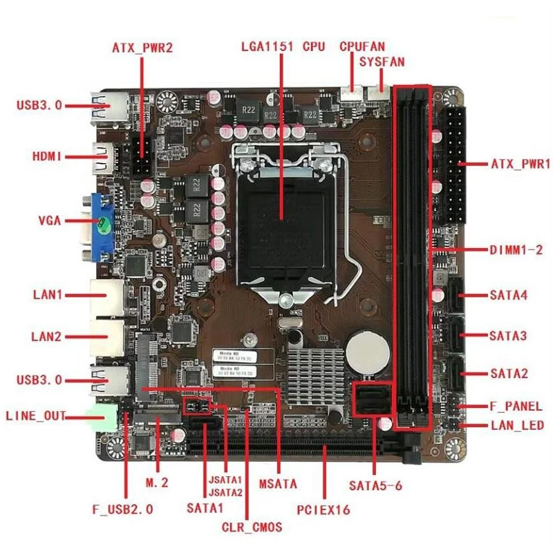 Carte mère B365 Mini-ITX LGA 1 - Intel Cpu Core I5 avis et prix