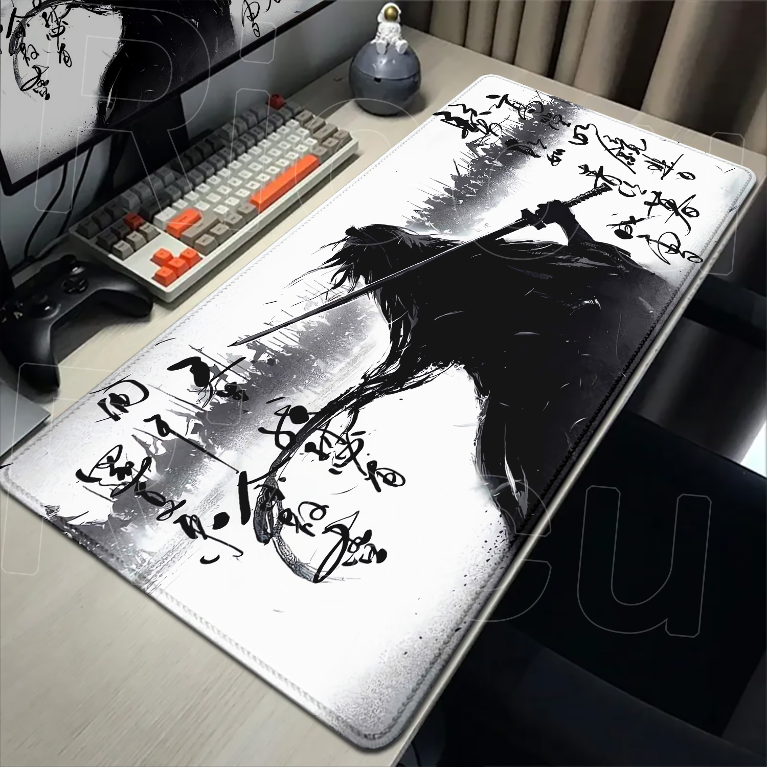 Samouraï Warrior noir et blanc - Gaming Accessories Drawing avis et prix